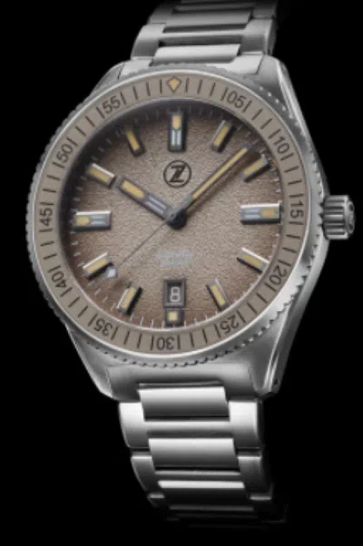 Pre-owned Zelos Blacktip 200m Gmt Coal Black 41mm Watch - Dealer & Warranty