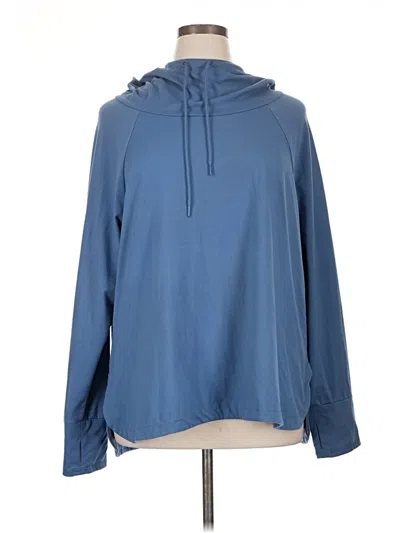 Pre-owned Zelos Pullover Hoodie In Blue