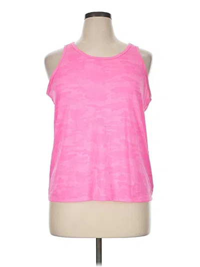 Pre-owned Zelos Tank Top Pink Halter Neckline Tops
