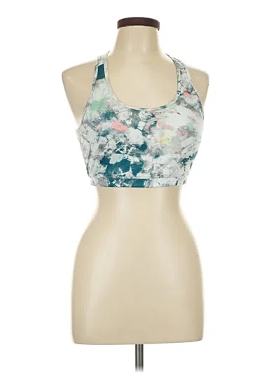 Pre-owned Zelos Tank Top Teal Halter Neckline Tops