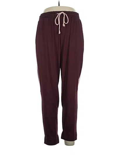 Pre-owned Zelos Track Pants In Burgundy