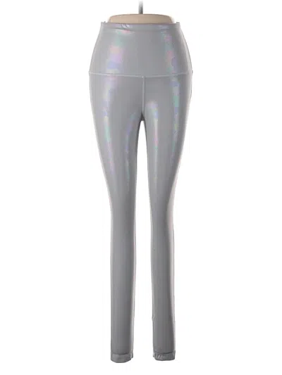 Pre-owned Zelos Yoga Pants In Silver