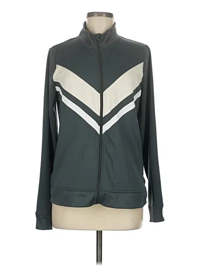 Pre-owned Zelos Zip Up Hoodie In Green