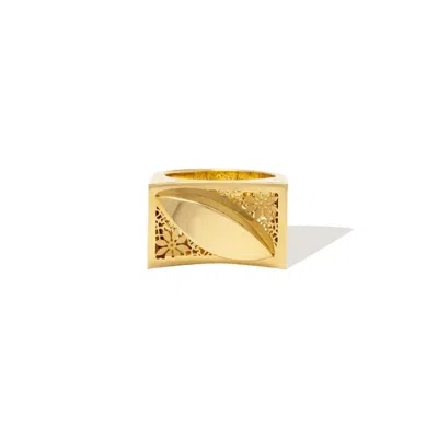 Zelveti Women's Gold Blooming Cosmos Ring