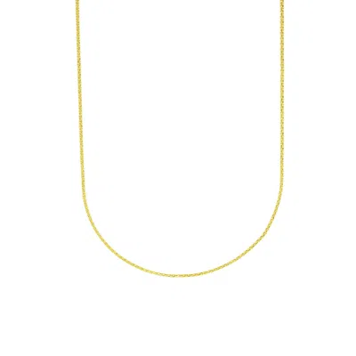 Zelveti Women's Gold Boxlink Chain Necklace