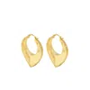 Zelveti Women's Gold Cosmos Small Hoop Earrings