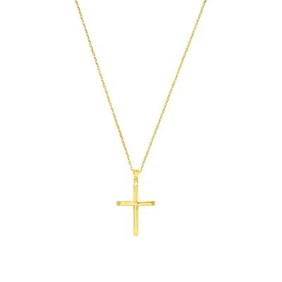 Zelveti Women's Gold Cross Pendant Necklace