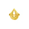 Zelveti Women's Gold Eternal Flow Teardrop Ring
