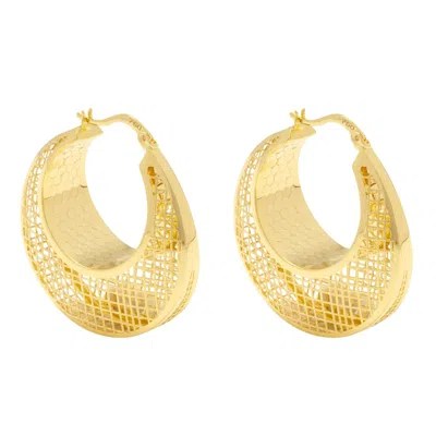 Zelveti Women's Gold Eternal Love Hoop Earrings