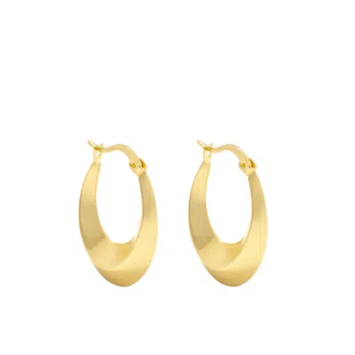 Zelveti Women's Gold Minimal & Classy Hoop Earrings
