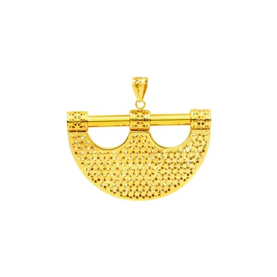 Zelveti Women's Gold New Moon Pendant