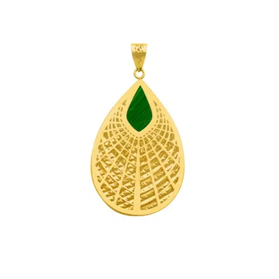 Zelveti Women's Golden Leaf Pendant