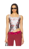 Zemeta Cry Dog Asymmetric Top In Light Grey