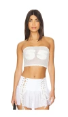 Zemeta Im No.55 Tube Top In 화이트