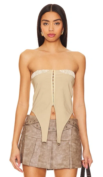 Zemeta Lace Locket Tube Top