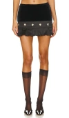 Zemeta Snow Drop Micro Skirt In Black