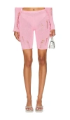 Shop Zemeta Soi Knit Ribbed Pants In Pink