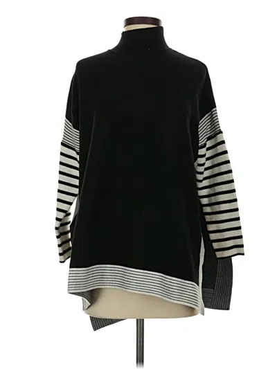 Pre-owned Zenana 3/4 Sleeve Top Black Turtleneck Tops