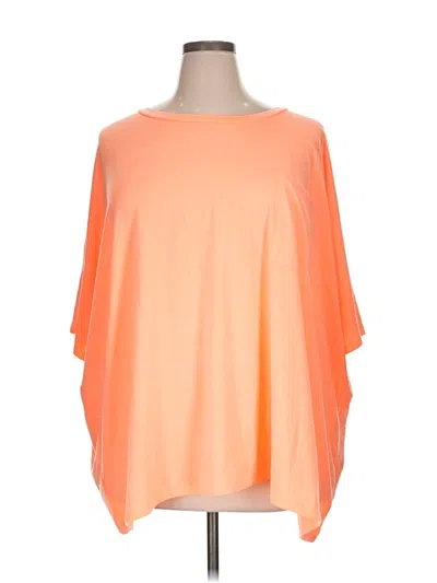 Pre-owned Zenana 3/4 Sleeve Top Orange Boatneck Tops
