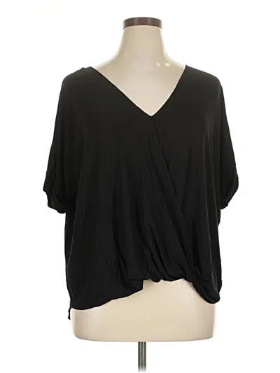 Pre-owned Zenana 3/4 Sleeve T-shirt In Black