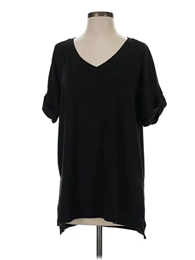 Pre-owned Zenana 3/4 Sleeve T-shirt In Black
