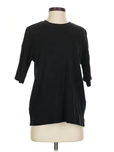 Pre-owned Zenana 3/4 Sleeve T-shirt In Black
