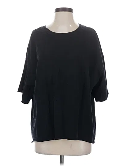 Pre-owned Zenana 3/4 Sleeve T-shirt In Black