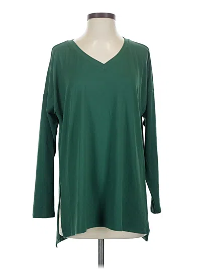 Pre-owned Zenana 3/4 Sleeve T-shirt In Green