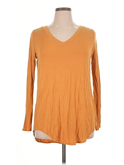 Pre-owned Zenana 3/4 Sleeve T-shirt In Orange