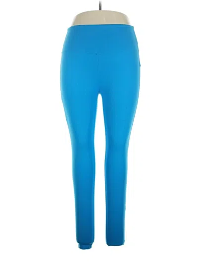 Pre-owned Zenana Active Pants In Blue