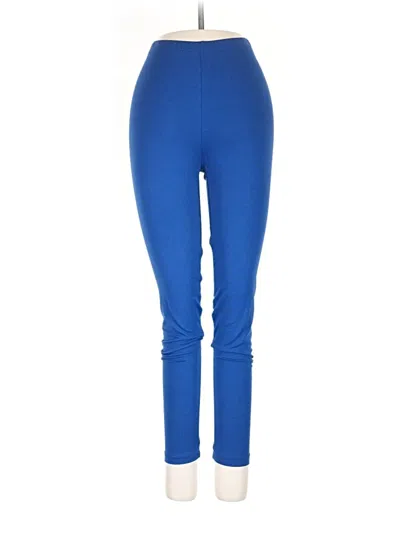 Pre-owned Zenana Active Pants In Blue