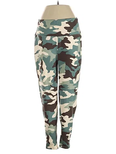 Pre-owned Zenana Active Pants In Green