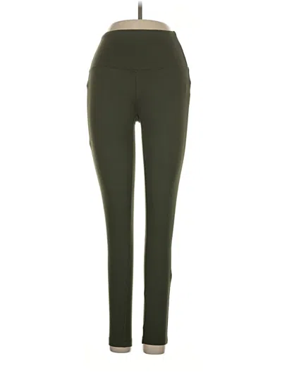 Pre-owned Zenana Active Pants In Green