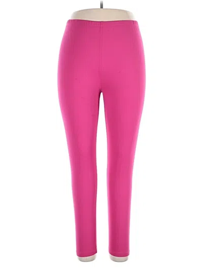 Pre-owned Zenana Active Pants In Pink