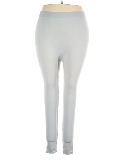 Pre-owned Zenana Active Pants In Silver