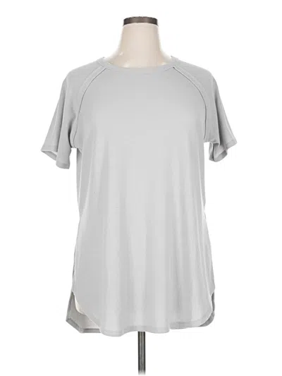 Pre-owned Zenana Active T-shirt In Gray