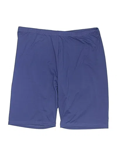 Pre-owned Zenana Athletic Shorts In Blue