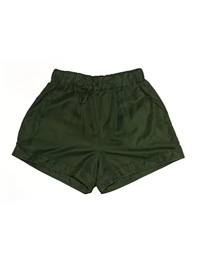 Pre-owned Zenana Athletic Shorts In Green