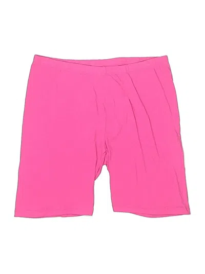 Pre-owned Zenana Athletic Shorts In Pink