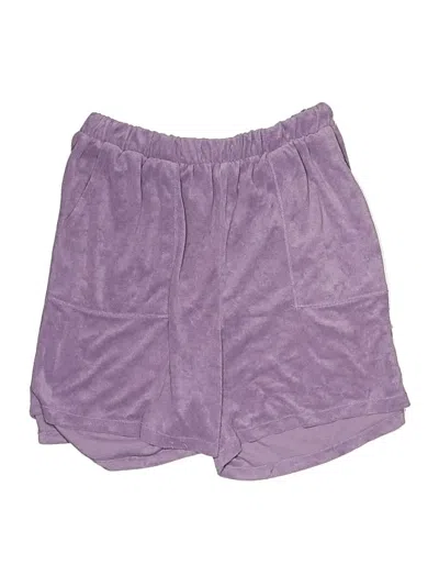 Pre-owned Zenana Athletic Shorts In Purple