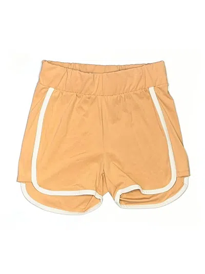 Pre-owned Zenana Athletic Shorts In Tan