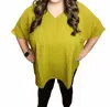 Zenana Basic Oversized Blouse - Plus In Olive Mustard In Black