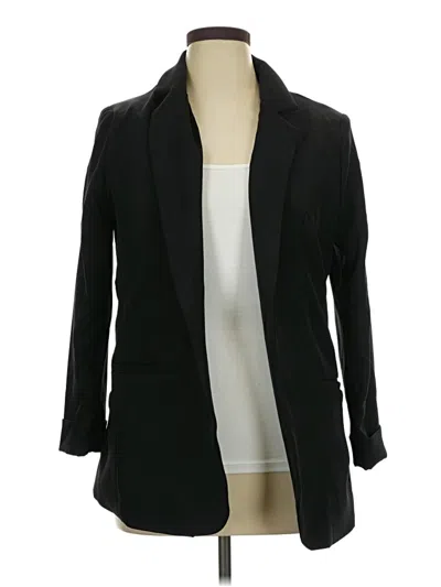 Pre-owned Zenana Blazer Jacket In Black