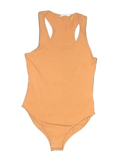 Pre-owned Zenana Bodysuit In Orange