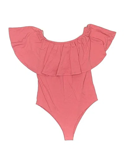 Pre-owned Zenana Bodysuit In Pink