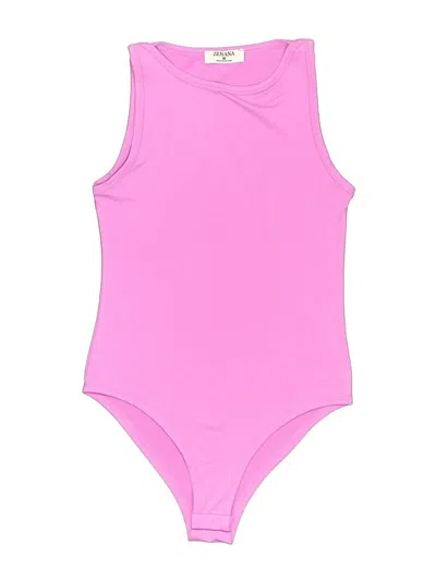 Pre-owned Zenana Bodysuit In Pink