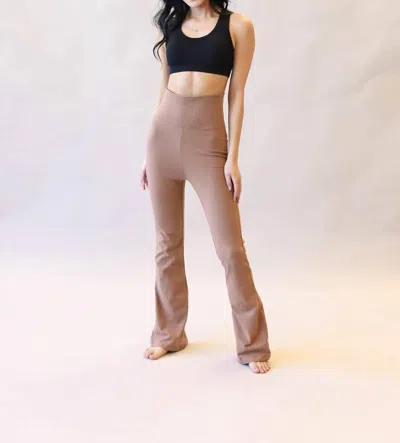 Zenana Bootcut Yoga Pants In Deep Camel In Brown