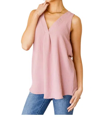 Zenana Calling For Spring Blouse In Light Pink