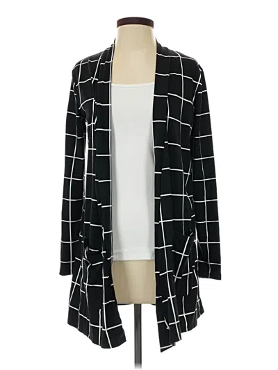 Pre-owned Zenana Cardigan Sweater In Black