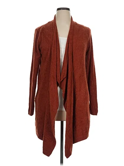 Pre-owned Zenana Cardigan Sweater In Brown